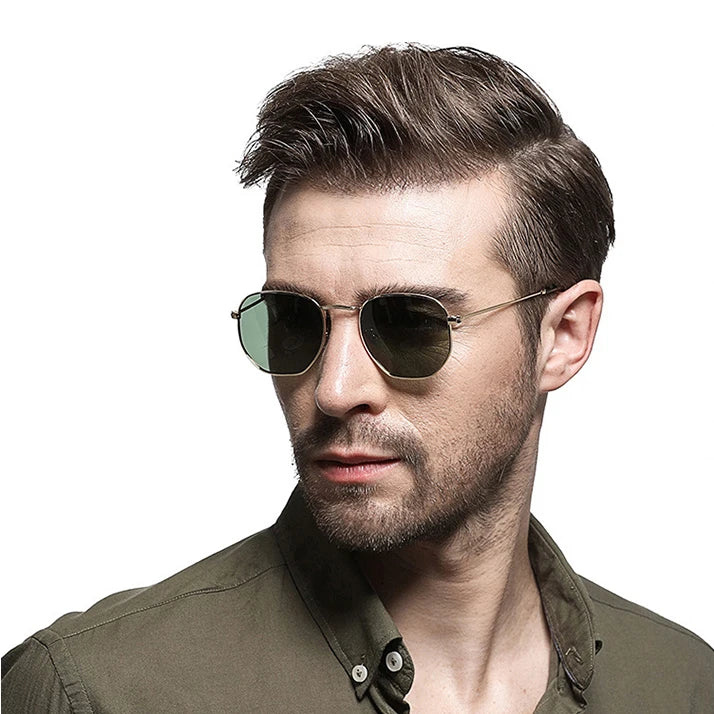 Modern Outdoor Custom Fashion Trendy Luxury Shades Durable Metal Frame Sun Glasses Designer Mens Sunglasses