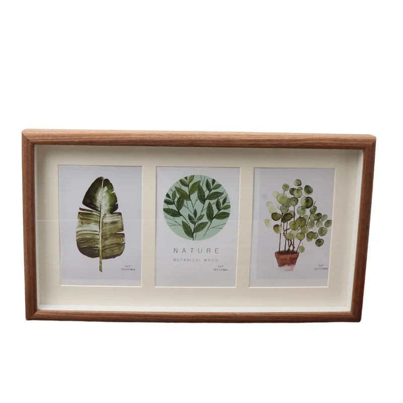 Mdf Burlywood or Nut-brown Shadow Box Photo Picture Frames Made in China