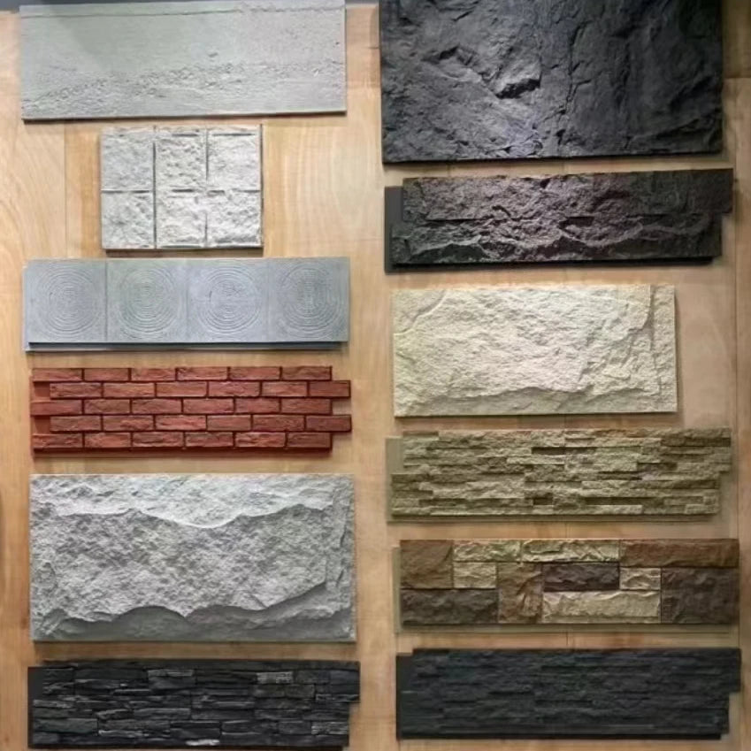 Wholesale Price Lightweight Pu Stone Decorative Panels Mushroom Stone