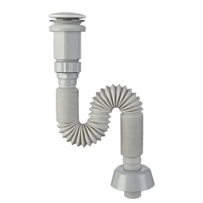 Adjustable 4 Inch Plastic Pop-Up Drain Stopper for Bathroom Faucet Vanity Sink Basin Drainer with Overflow Overflow Option