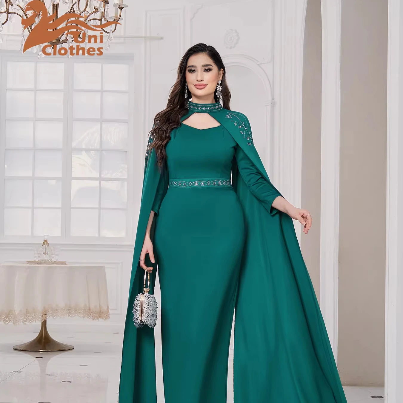 Eid Abaya Dubai Turkey Solid Color Kaftan Abaya Women Islamic Dress