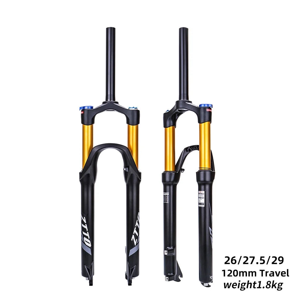 Mountain Bike Fork 26 Inch 27.5 Inch 29 Inch Pneumatic Shock Absorber Front Fork