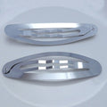 8 cm 3.15 Inch Large Filigree Oval Metal Snap Hair Clips Plain Side BB Hairpins for DIY Women Hair Bows Lead Free Nickle Free