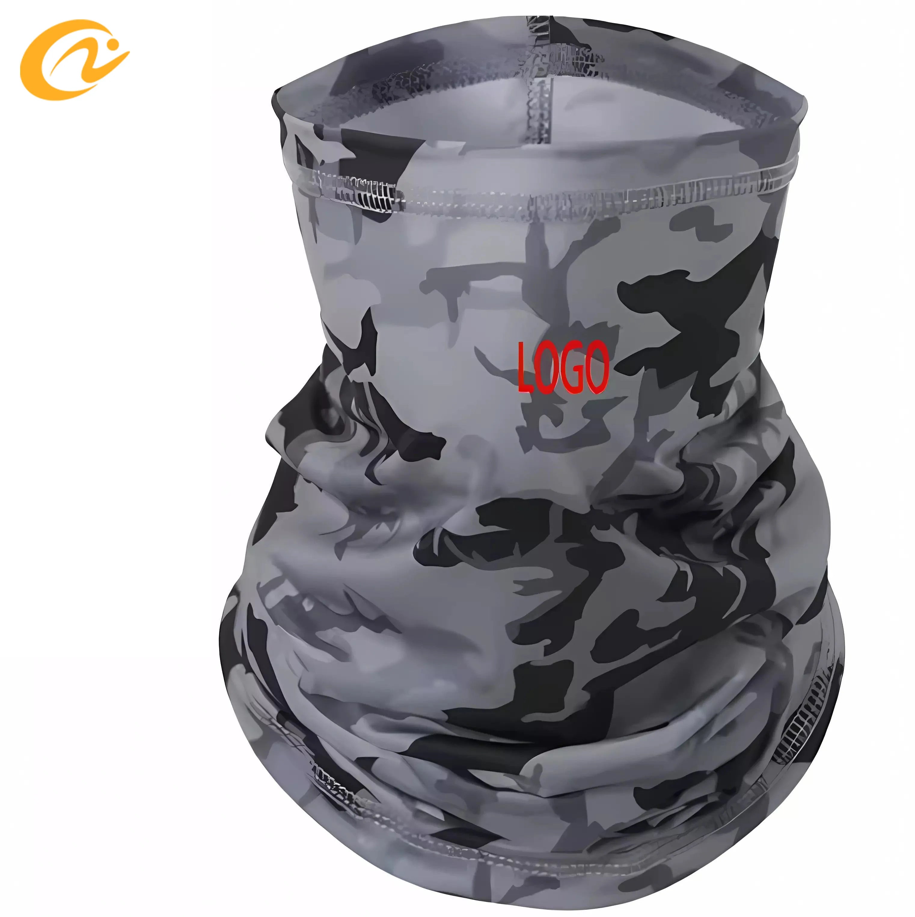 Custom LOGO High-elastic Breathable Moisture Wicking Head Scarf Anti-UPF Outdoor Sport Protection Skin Ice Silk Bandanas