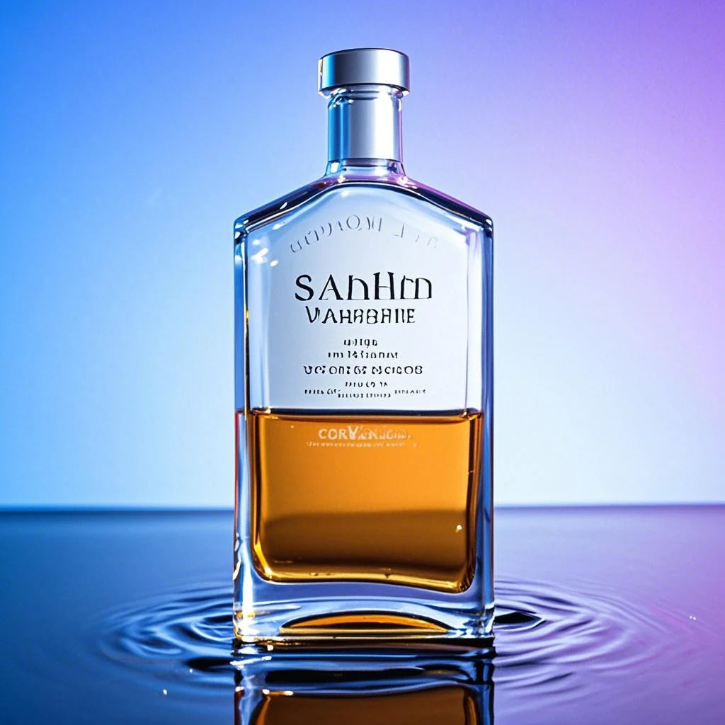 Personalized 750ml Square Super Flint Glass Liquor Bottle Engraved Design Whisky Tequila Gin Vodka Glass Bottle With Cork