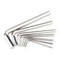 Nickel Carbon Steel L Type Wrench with Hexagon Key Industrial Grade 0.9mm-6mm Allen Keys in Metric Measurement System