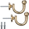 Modern Gold Single Curtain Hooks Zinc Alloy Window Drapery Tieback Wall-Mounted Tassel Holder for Home Four Season Use