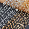 C210  1m/lotdiy Chainpass REACHnickel Free18k Gold Rhodium Platedcoppercharmjewelry Makingbracelet Necklace Findings
