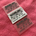 Custom logo Washable Heat Transfer Label for Jeansunderwear Tagless Heat Press Neck Tags