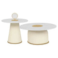 Nordic Modern Marble Coffee Table Simple Golden Round Table Creative Living Room Side Luxury Marble Coffee Tables Set for Home