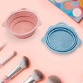 New Design Silicone Makeup Brush Cleaner Bowl Cosmetic Tool Makeup Sponge Foldable Cleaner Mat