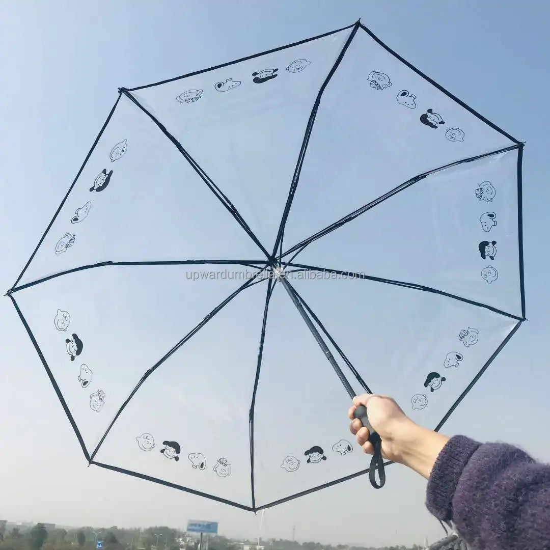 Transparent Folding Umbrella Foldable Transparent Umbrella
