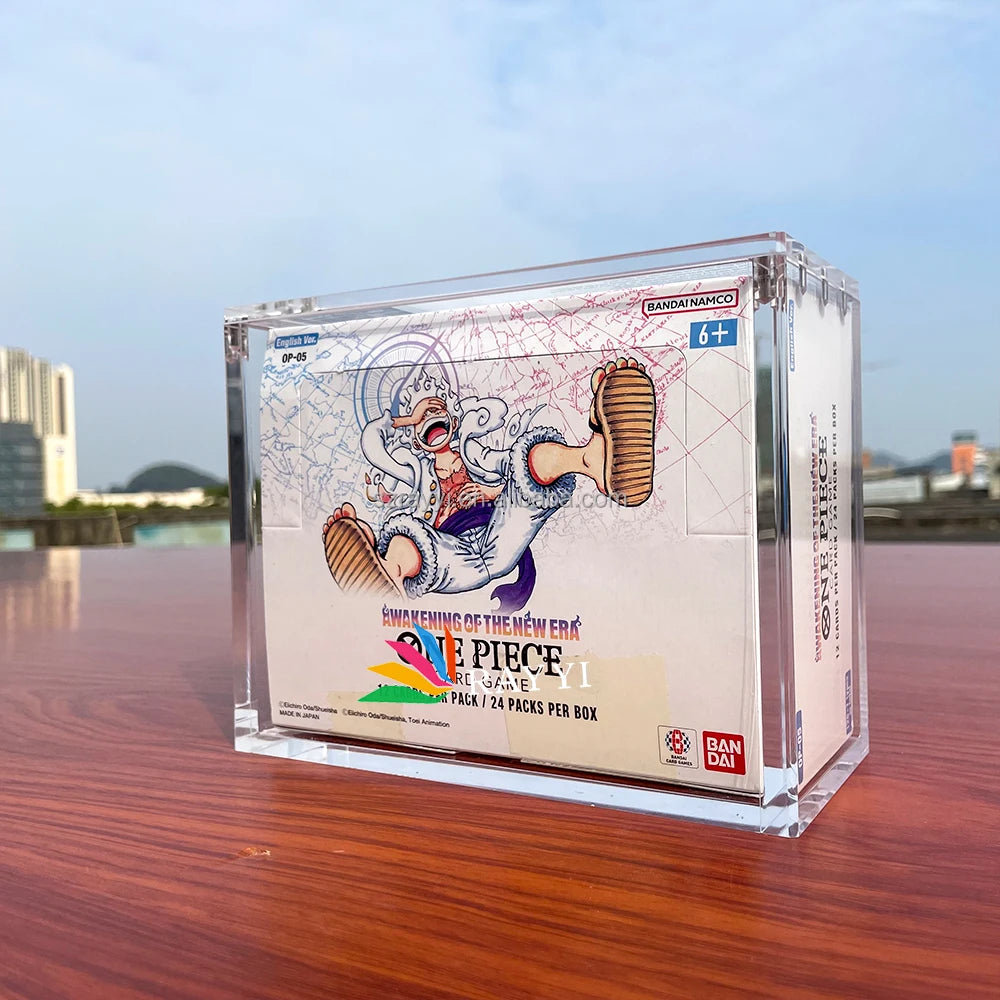 RAY YI TCG Acrylic One Piece OP-5 Awakening Booster Box Display case