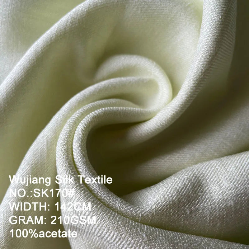 2024 Fashion Twill 100% Acetate Imitate Linen Fabric for Dresses Suit Clothing Pants