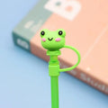 Cartoon Dustproof Eco-Friendly Disposable Silicone Straw Covers with Customizable Design for Wedding & Party Use