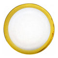 Hot Selling Elegant 13-Inch Wide Edge Serving Tray Clear Gold Silver Rose Gold Black Charger Glass Plates for Weddings Dishes