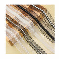 Wholesale Width 4cm Pearl White and Black Lace Ribbon for Collar Curtain Wedding Accessories Clothing Decoration XY16