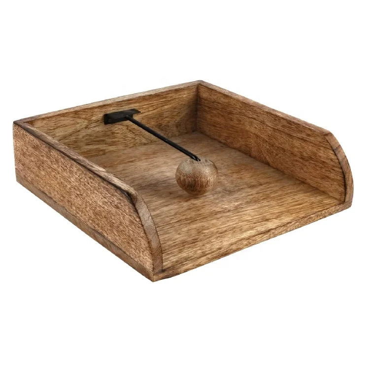 Vintage Home Decor Kitchen Tables Rustic Farmhouse Wood Napkin Holder