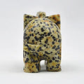 Huiying Natural Carving Crystal Dalmation Jasper 2.5 inch Gemstone Animal Elephant For Sale