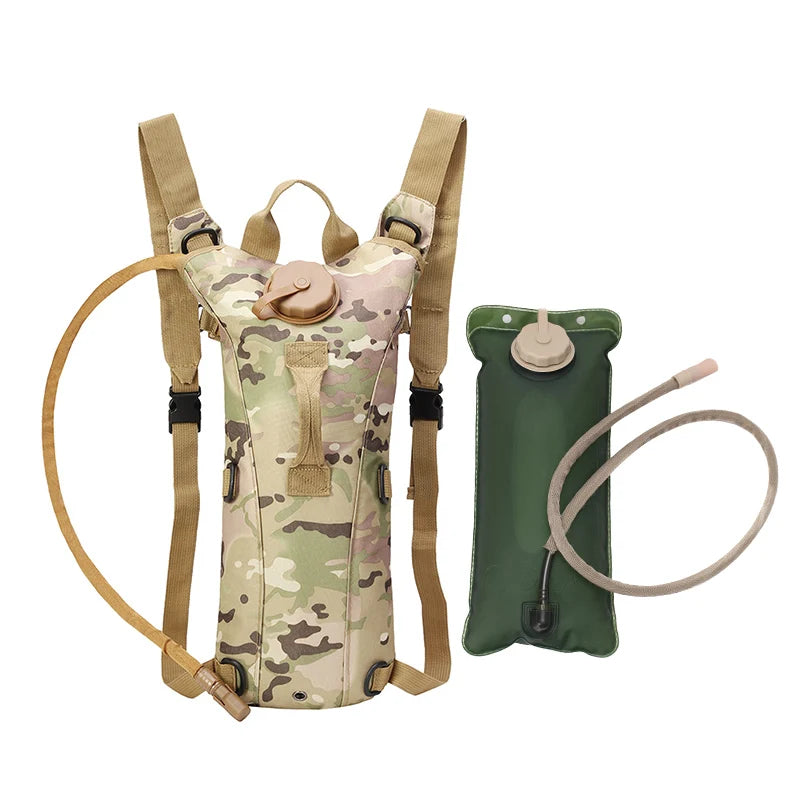 Lupu 2.5L Tactical Hydration Bladder Backpack Oxford Material with Zipper Closure Summer Outdoor Hiking & Cycling Water Bag