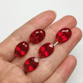 Lab Grown Ruby Stone Ring Cutting Loose Gemstones Oval Cut Pigeon Blood Red Oval Shape Synthetic Ruby for Jewelry Making