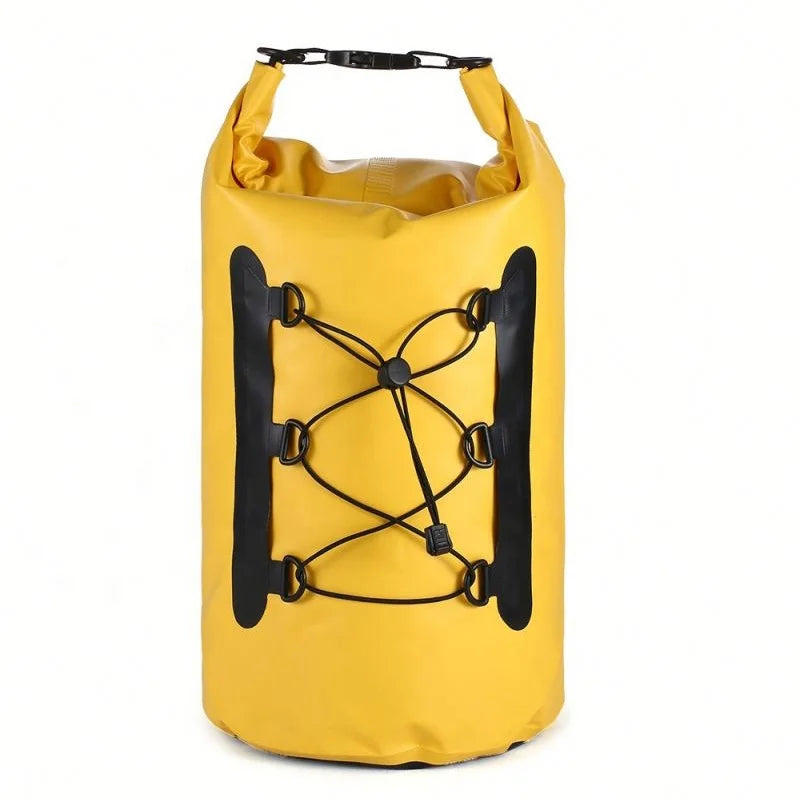 Outdoor Beach Travel Storage Elastic Rope IPX6 Waterproof Dry Bag with Shoulders