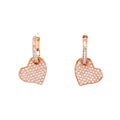 Luxury Bespoke 14K Gold Natural Diamond Stud Earrings Heart Shaped Brilliant Cut Jewelry Custom Personalized