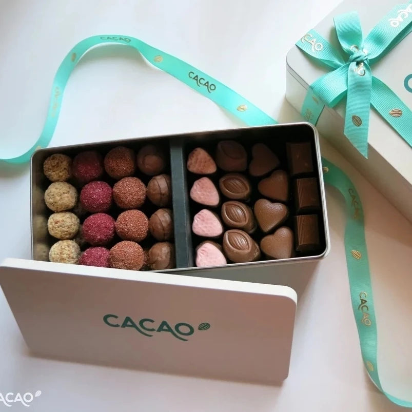 Custom Printed Rectangular Metal Tin Box Recyclable Christmas Cake Cookie Tea Chocolate Pet Food Packaging