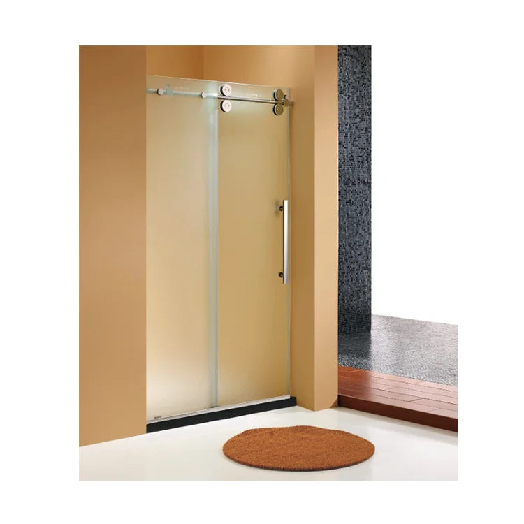 Custom 8mm 10mm with Frame Boutique Shower Doors Folding Open Sliding Shower Panel Square Tempered Glass Hotels Bathrooms