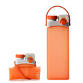 Smiledrink DIY Collapsible Food Grade Silicone Sports Water Bottle for Hiking Cycling Camping or Gym Workouts