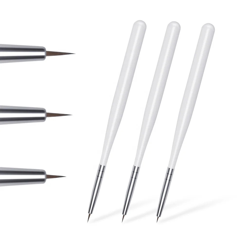 3Pcs/lot Brushes for Manicure Gradient Acrylic Painting Brush for Nail Brush UV Gel Flower Drawing Pen Nail Art Tool Accessories