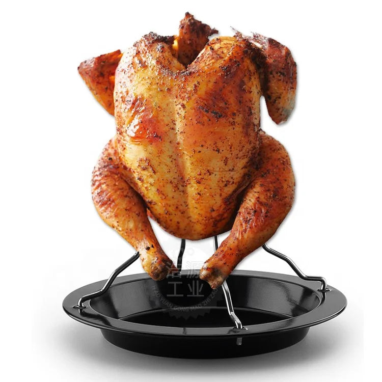 Good Quality Stainless Steel Non-Stick Coating Roast Chicken & Turkey Barbecue Pan Microwave Safe Gas & Induction Compatible