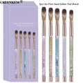 New 5pcs Set Flow Sand Glitter Nail Crystal Brush High-end Color Box 5 Color Nail Brush Set Acrylic Painting Nail Art Brush