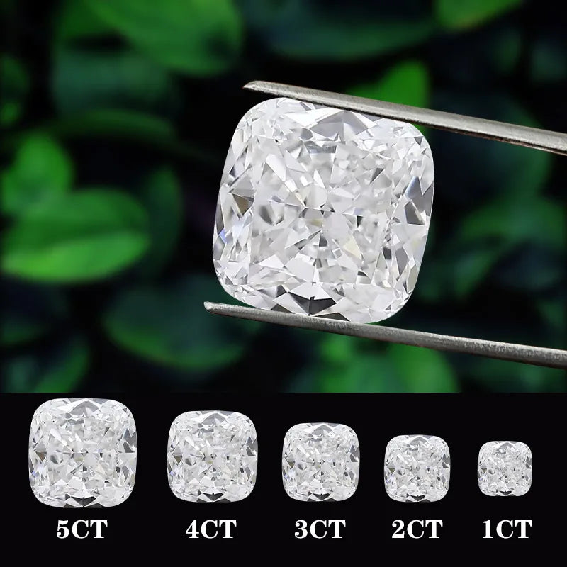 Starsgem IGI Certified Square Cushion Cut Lab Diamond 1ct -3ct Diamond Engagement Ring Stone Ready to Ship