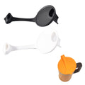 Silicone Reusable Tumbler Cover with Flip Straw Lid Spill Proof and Splash Resistant Drinkware Straw Lids Flip Spill Stopper