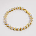 Explosive European and American Roman Bracelet AAA Zircon Crystal Bracelet Fashion Jewelry Super Flash Set With Diamonds