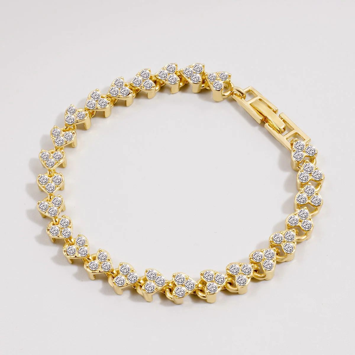 Explosive European and American Roman Bracelet AAA Zircon Crystal Bracelet Fashion Jewelry Super Flash Set With Diamonds