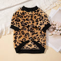 OEM ODM Autumn Winter Pet Clothing Dog Warm Leopard Print for Cats Dog Coat Jacket Pet Clothes