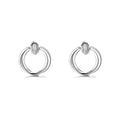 Fashion Wholesale Custom Silver Plated Earrings Fine Zircon 925 Sterling Silver Fine Jewelry Stud Earrings for Women