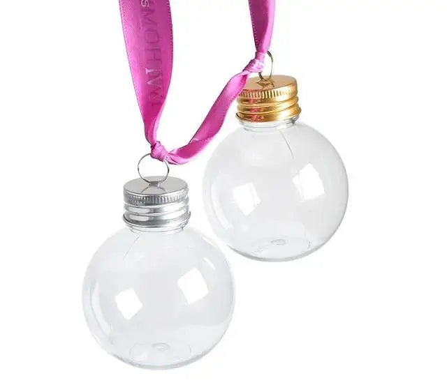 Water Bottle Milk Juice  Plastic Christmas Ball Hanging Booze Filled Christmas Tree Ornaments