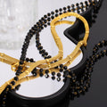 Chris April in Stock Pvd Gold Plated 316L Stainless Steel Minimalist Vintage Net Satellite Chain Necklace for Women