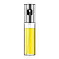 100 ml Spray Oil Glass Bottle with Stainless Steel Cap Support Customized Print Logo Kitchen Olive Oil Spray Bottle