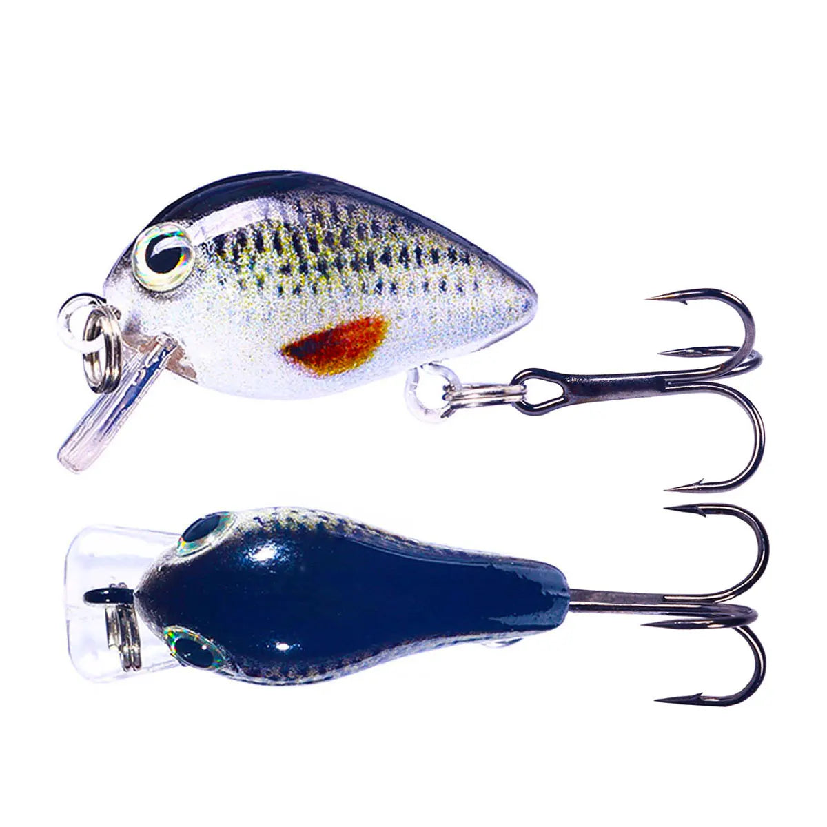 3D Painted 2.5cm/1.7g Mini Fishing Lures Crankbaits Hard Fishing Lure Floating Sea Bass Fishing Lure