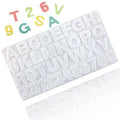 1043 Factory Stock 26 Alphanumeric Silica Gel Chocolate Mold Manual Ice Lattice Glue Dropping Accessories Mold Biscuit Mold