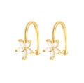 Minimalist Wedding Party Jewelry 925 Silver No Piercing Leaf Olive Branch Earrings Ear Clips Leaves Ear Cuff Conch Earrings