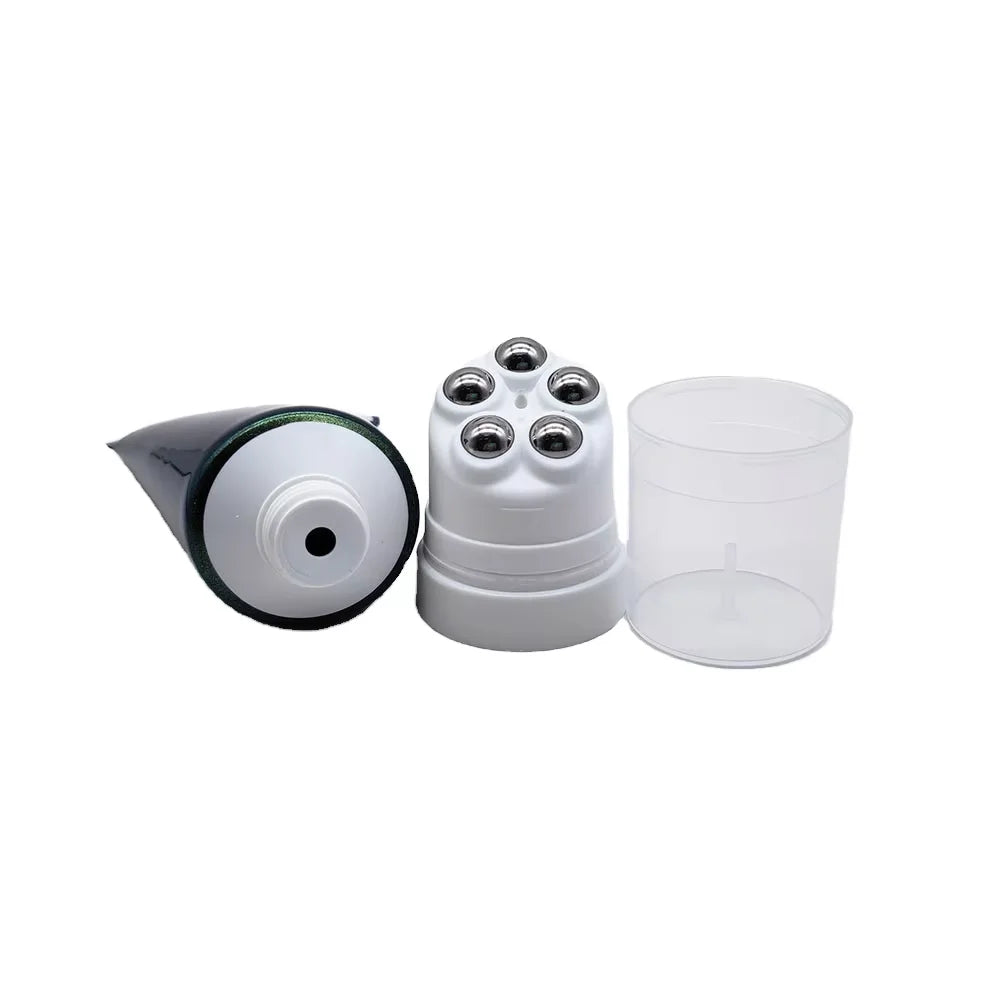 Empty 100ml 150ml Roller Ball Massage Tube With 5 Stainless Roller Applicator for Neck