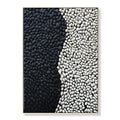 Modern Artwork White Black Art Painting With Frame 3D Artwork Abstract Textured Canvas Art Oil Paintings