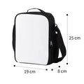 Custom Lunch Bag Storage Cooler Bag Sublimation Lunch Bag Blank With Shoulder Belt for Student Travel Outdoor Use