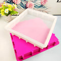 10 Inch Square Cube Silicone Slab Mold for Soap Making Capacity 101oz 3000ml 3kg