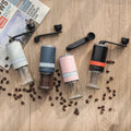 New 6 Grades Coarseness Stainless Steel Portable Mini Cafe Barista Espresso Manual Coffee Grinder with Ceramic Burrs MegaBDM